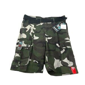 Blue Gear Men's NWT Camouflage Cargo Shorts Size 40 Green & Gray Cotton  Outdoor